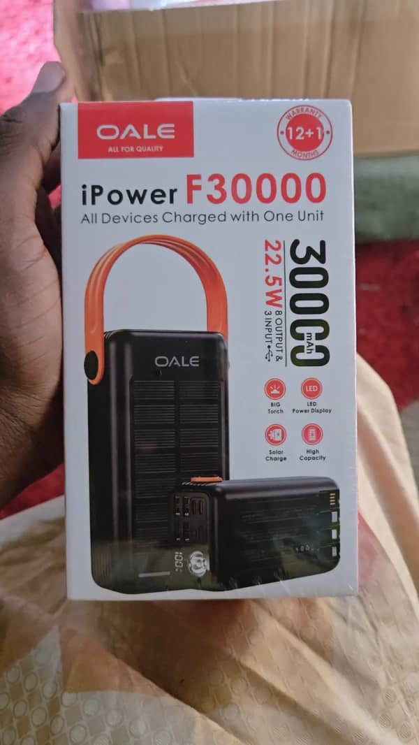 OALE SOLAR POWERBANK  IPOWERF30000MAH