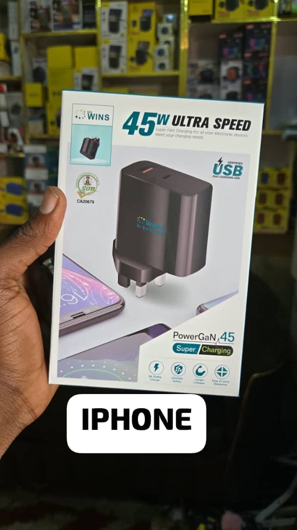 45W CHARGER WINS ULTRA SPEED